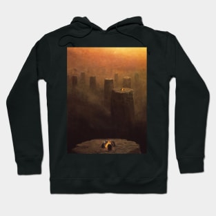 Untitled (Isollated Villages), by Zdzisław Beksiński Hoodie